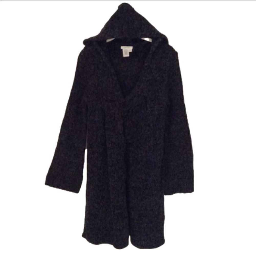 BLACK SWEATER COAT